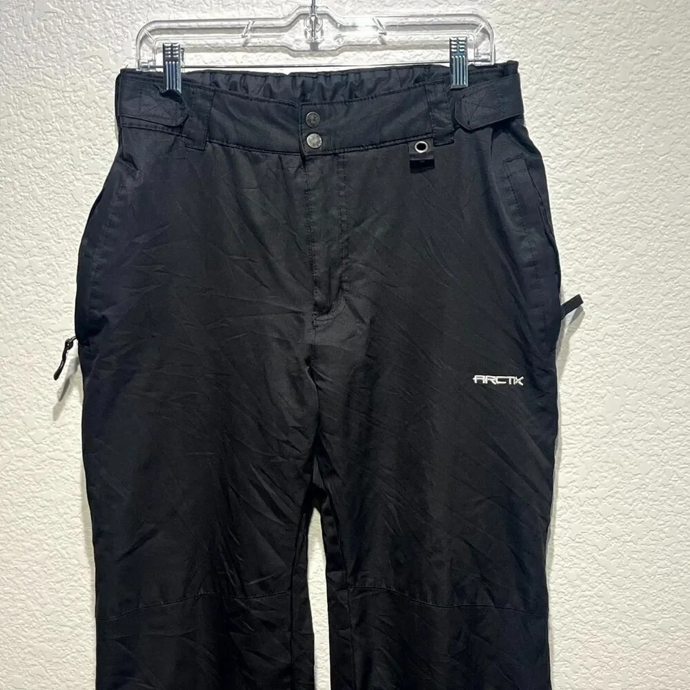 Arctix Insulated Snow Pants Men M Black Regular Fit Snowboarding Water Resistant - Picture 2 of 16